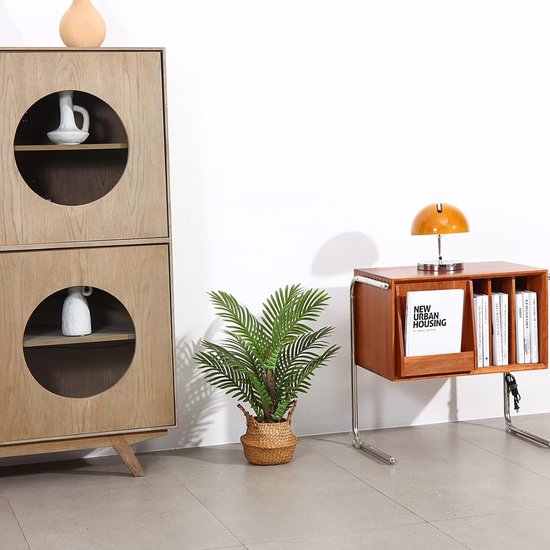 Kunstplant palm groot 70 cm kunstpalm nep plastic plant kunstplanten areca palm voor decoratieve woonkamer woning balkon kantoor (1 stuks)