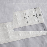 Gordijnen met plooiband, voile, gordijnen voor woonkamer, transparante gordijnen, slaapkamer, moderne vitrage, set van 2, 140 x 245 cm (b x h), grijs