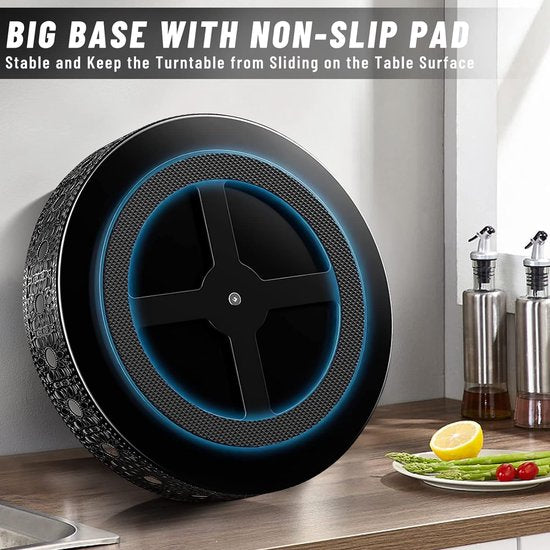 Organizer, Kruidenrek, 360° Draaitafel, Koelkastorganizer, Kruidenorganizer, Keukenorganizer, Kruidenhouder, Kastorganisator voor de keuken, Kruidenpotten, Kasten (10 in + 11 in)