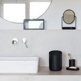 Cosmetica-emmer Tove - Exclusief badkamer-afvalemmer design uit 2 l volume, antislip, incl. binnenemmer en slimme zakfunctie zwart