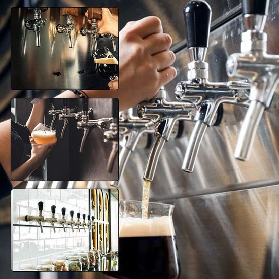 Verstelbare bierkraan, G5/8 inch schroefdraad lange schacht verstelbare tapkraan dispenser wijngereedschap thuis brouwaccessoires