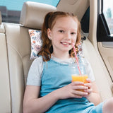 Klein kussen 11" x 7" afneembaar wasbaar bedrukt minikussen klein kussen voor baby-peuters huisdieren reizen nek-lumbale en kniesteun (28x18cm, bloemen, 1)