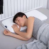 Kussen voor kinderen van 3-14 jaar oud, gemaakt van traagschuim, met extra katoenen hoes en draagtas