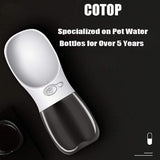 Hondenwaterfles voor honden onderweg, draagbare hondenwaterfles, 350 ml, BPA-vrije hondendrinkfles om mee te nemen, reisdrinkbak voor honden, klein, lekvrije waterdispenser, huisdier buiten, puur
