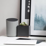 Prullenbak donkergrijs, zwart