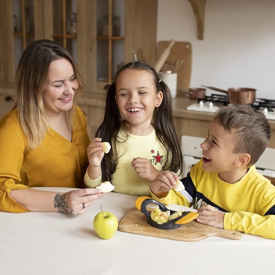 Pro Appelsnijder en appelontpitter set, appelverdeler en ontpitter, scheermessscherpe gemeten maat met ergonomisch, antislip handgrepen, duurzame constructie, vaatwasmachinebestendig