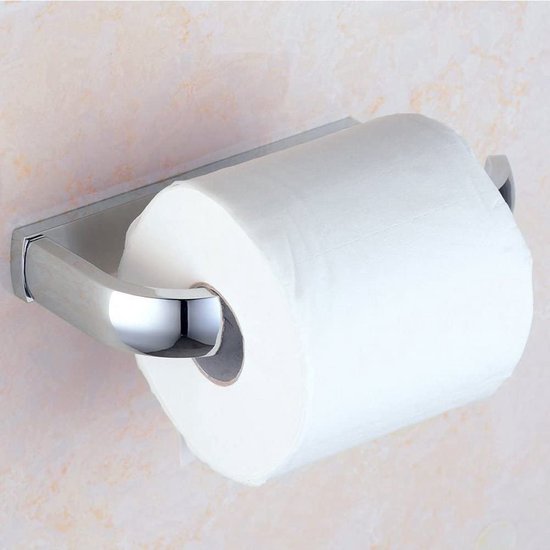 Wandtoilettenpapierrolhouder badkamer-weefselrek messing verchroomd, chroom toiletpapierhouder