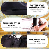 grote nettas met trekkoord en verstelbare schouderbanden, waterdichte opbergtas voor voetbal, basketbal, volleybal, 72 x 50 cm