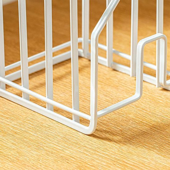 Snijplankrek Pot Pan Dekselhouder voor keukenaanrecht Snijplank Organizer Stand Wit Vertaalde tekst: Snijplankrek Pot Pan Dekselhouder voor keukenaanrecht Snijplank Organizer Stand Wit