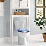 Rootz Toiletbril - Commode Cover - Toilet Top - Toiletbril - Badkameraccessoire - John Lid - Goudvis Cartoon - 19,3x15,6x2,8inches