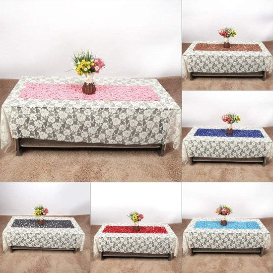 7 kleuren rechthoek holle vilt tafelloper tafelkleed matten placemats huishoudelijke decoraties grijs