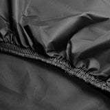 Motorhoes motorhoes motorfiets garages scooter afdekhoes beschermhoes XXL 190T Oxford-stof motorhoes waterdicht motorgarage zwart 245 x 105 x 125 cm