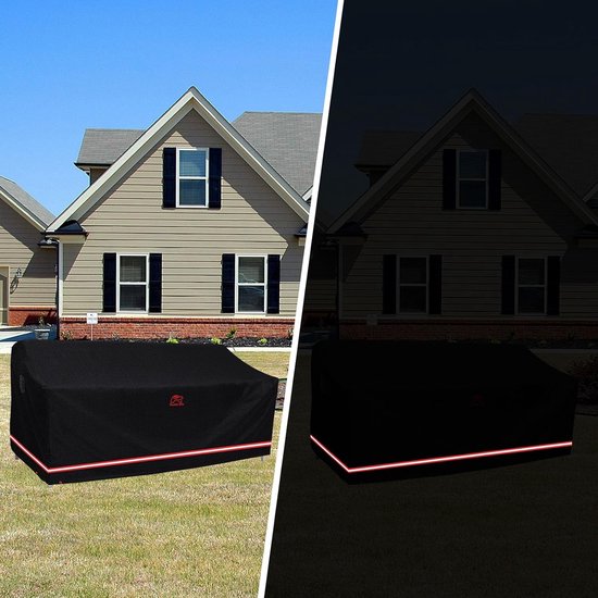 Garden Sofa Cover, Garden Bench Cover, Waterproof for 3-4 Seater Garden Sofa, Garden Sofa Cover, No Fading Within 2 Years, Black, 236 x 102 x 89 cm