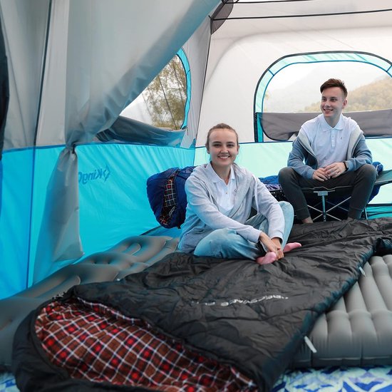 XL slaapzak campingslaapzak 3 seizoenen oversized voor volwassenen outdoor rugzakreizen, wandelen, licht voor binnen en buiten