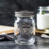 500ml Mason Jars, Drinkglazen met Deksels & Herbruikbare Rietjes, Glazen Conservering Potten voor Smoothies, Cocktails, Dranken - Set van 6