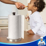 Keukenrolhouder RVS Keukenrol Staande Houder Papieren Handdoekhouder voor Keuken, Zwart