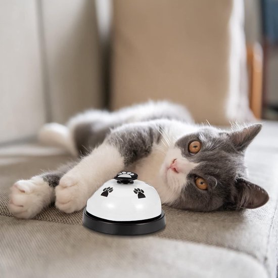 Trainingsbelletjes voor huisdieren, 2 stuks, trainingsbelletjes voor hondenkatten, deurbellen voor potjescommunicatie en netheidstraining met grote knop