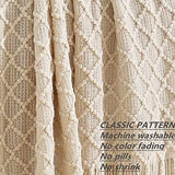 Woondecoratie Rustiek Bank Fauteuil Bedsprei Zacht Warm Gezellig Lichtgewicht Lente Zomer Reizen (50" x 60", Beige/Ivoor)