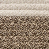 Opbergmand van katoenen touw gevlochten mand voor planken kasten baby slaapkamer mokka