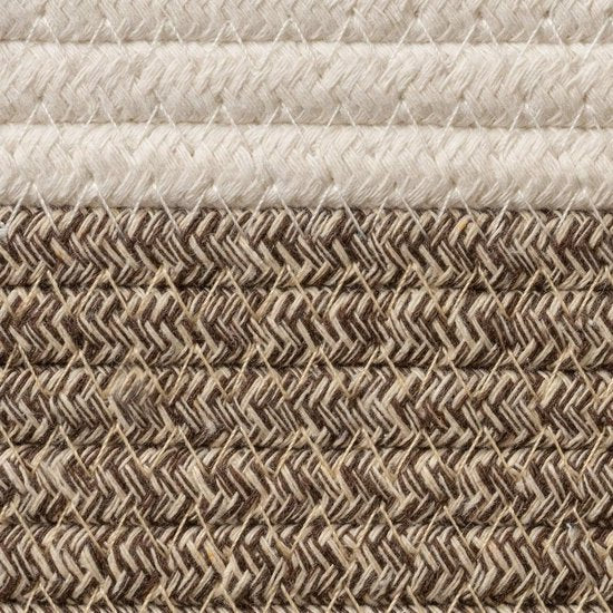 Opbergmand van katoenen touw gevlochten mand voor planken kasten baby slaapkamer mokka