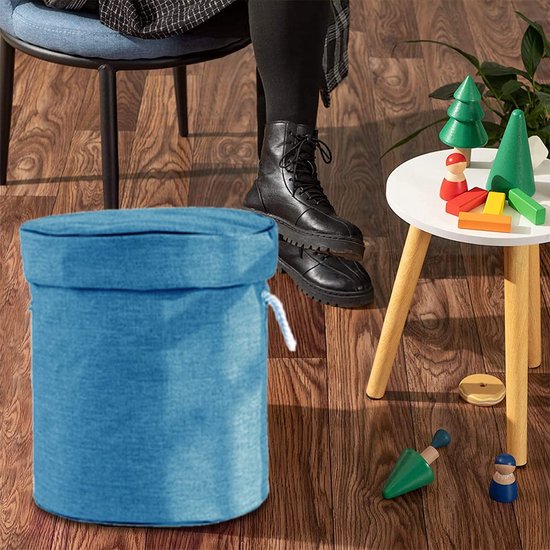 Opruimzak voor kinderen, met trekkoord, speelgoed, opbergdoos met deksel, draaggreep, babyspeeldeken, kinderspeelgoed, opbergzak voor kinderkamer, outdoor, picknick