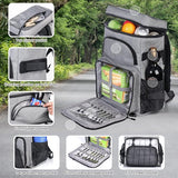 Koelrugzak, 35 liter, thermische rugzak, koeltas, waterdichte picknickrugzak met flesopener, voor picknick, camping, strand, wandelen, reizen, winkelen