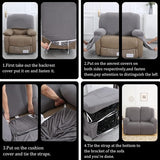 Jaotto - Stoelhoes voor 1 persoon - 1-zits fauteuil - Grijs Stijl