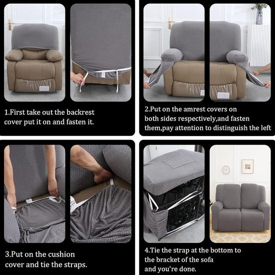 Jaotto - Stoelhoes voor 1 persoon - 1-zits fauteuil - Grijs Stijl