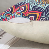 Set van 4 mandala kussenhoezen, 40 x 40 cm, waterdicht, boho, linnen, sierkussenhoezen, etno, voor slaapkamer, bank, auto, woondecoratie, 40 x 40 cm, 40 x 40 cm