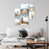 zee - 90 x 80 cm - Meteen ophangen - muurdecoratie - wanddecoratie - muurdecoratie woonkamer - wanddecoratie woonkamer - muurdecoratie canvas - canvas schilderijen woonkamer - canvas schilderijen slaapkamer - muurdecoratie