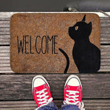 Gepersonaliseerde vloermat, machinewasbaar & antislip, voetveger, super absorberend alfabetdierpatroon, entreemmat voor slaapkamer, badkamer, huisdeuren, huismat, hondenmat (40 x 60 cm)