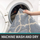 Deurmat binnen 50 x 80 cm, wasbaar, vuilvangmat, antislip, voetmat, binnen, waterabsorberende voetmatten, huisdeur, deurmat, deurmat, lichtgrijs