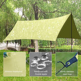 Tent, waterdicht, 3 m x 3 m, camping, tarp, ultralicht, hangmat, luifel, waterdicht, tent, Oxford-Zeil, 2000 mm, regenscherm, zone voor buiten, irriteren, strand, groot