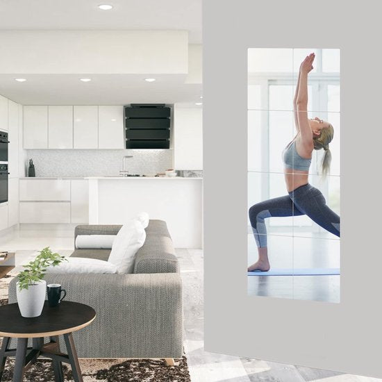 spiegelmuurstickers zijn gemaakt van nieuw, licht acrylmateriaal en pvc-folie 30x20