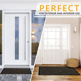 vuilvangmat, voor binnen- en buitendeur, voetveger, deurmat, antraciet-zwart