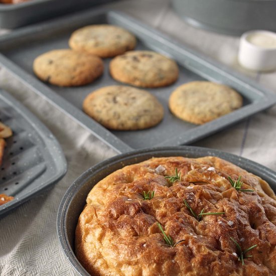 Bakvorm, 24 cm, rond, grijs