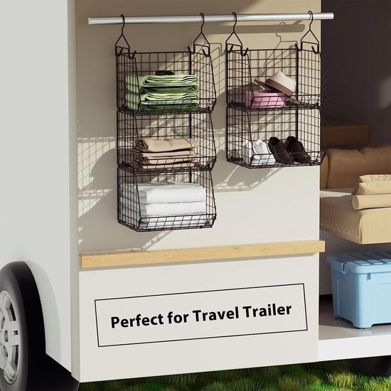 Wand-, kast- en hangopslag: uitgerust met 4 stevige grote ophanghaken