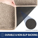 Schoonloopmat voor binnen, 60 x 90 cm, antislip, machinewasbaar, vuilvangmat, ingangsdeurmat met waterabsorberend, deurmat voor hond, ingang, huisdeur en hal