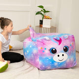 Eenhoornzitzak voor kinderen, knuffeldier, opbergtas, alleen tas, geen vulling