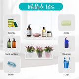 2 stuks spoelbakorganizer siliconen sponshouder sponsrek keuken witte afdruipmat slanke spoelbakorganizer badkamergootsteenplank afwassen instant droge gootsteenorganizer voor zepen, borstels