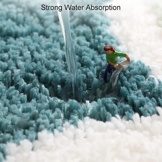 Badmat, badmat, kleurrijke bloemen, badkamertapijt, antislip, 50 x 80 cm, zacht absorberend badkamertapijt voor badkuip, douche, woonkamer (50 x 80 cm)