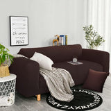 Bankhoes Elastisch Stretch Spandex Stretch Bank Gooit Bankhoes voor Bank met Armleuning Antislip Schuim 2 Zits Koffie Vertaling: Elastische stretch spandex bankhoes, bankgooihoes voor bank met armleuning, antislip schuim, 2-zits, koffie.