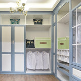 3 stuks opvouwbare opbergdozen met deksel, opbergdozen met deksel, dozen voor kleding, opbergdozen voor speelgoed, rek - groen