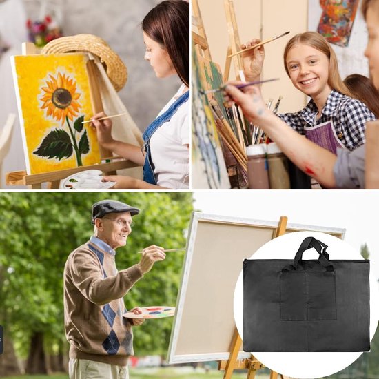 Transport bag for drawing board, drawing board, transport bag, A2 drawing bag, waterproof drawing board bag for art utensils, waterproof A2 art folder with handles, drawing folders