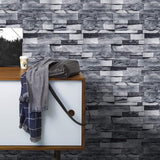 vaste hangende steenlook Baksteen steen hangende decoratieve sticker behang voor slaapkamer, keuken, woonkamer, 45 x 600 cm