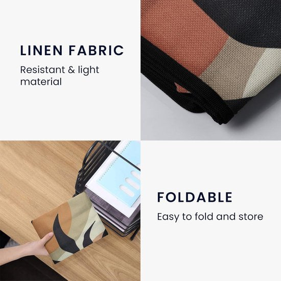 Linnen hoes compatibel met 24-26 inch monitor - beschermhoes stofbescherming afdekking voor pc-scherm - computerscherm cover stofkap - magnolia