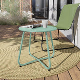 Side Table, Small Sofa Table, Lightweight, Stable, Easy to Assemble, Round Coffee Table Ideal for Outdoors, Living Room, Bedroom, Office