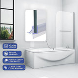 Afdichtingstape voor douchewanden, badkuipen, douchedeuren, 870 mm lang, uniek design, voor 4-6 mm dik glas met een opening tot 11 mm