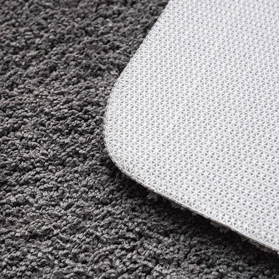 Vloerkleed, badmat, antislip, absorberend, voor woonkamer, slaapkamer, badkamer, 45 x 120 cm, grijs Tapijt, badmat, antislip, absorberend, voor woonkamer, slaapkamer, badkamer, 45 x 120 cm, grijs