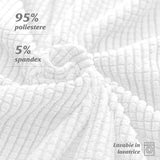 Beschermhoes voor het hoofdbord van het bed, rekbaar, 180-190 cm, stofdicht, verdikt, wit